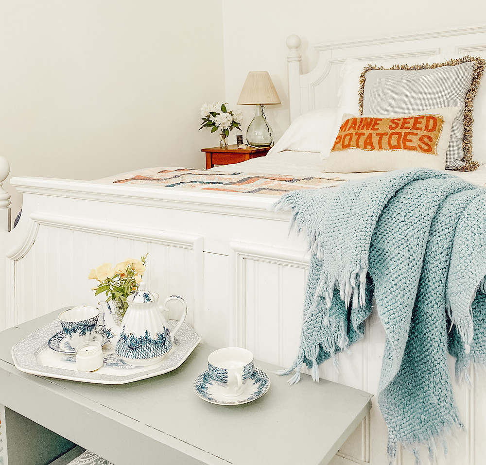 Small Cottage and Vintage Styled Master Bedroom