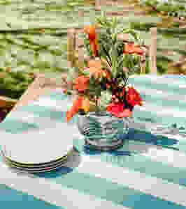 Backyard Table and Centerpiece