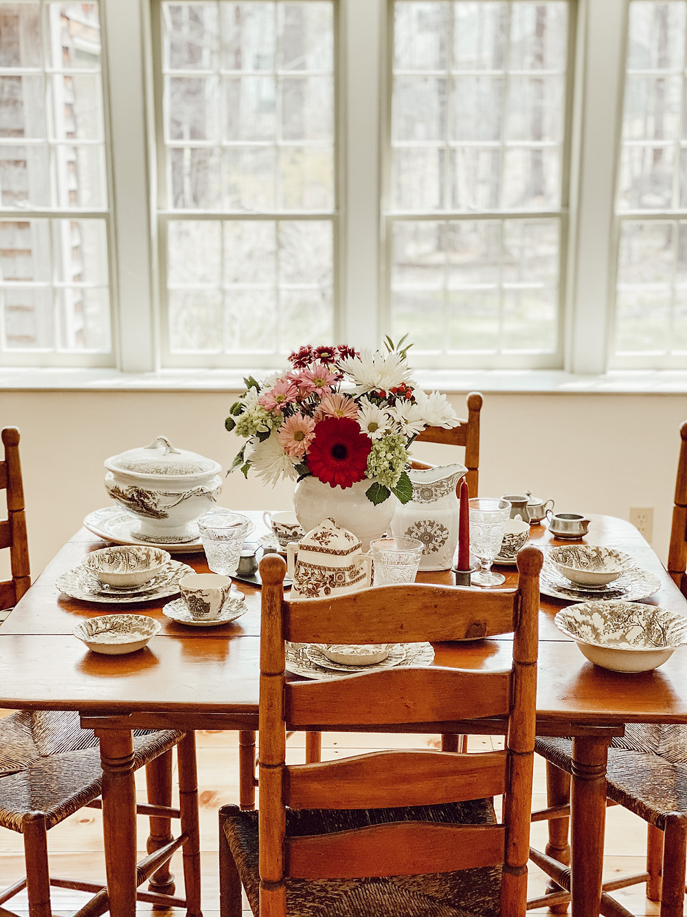 My Mother's Antique Transferware Dish Collection "In My Mother's Home..."