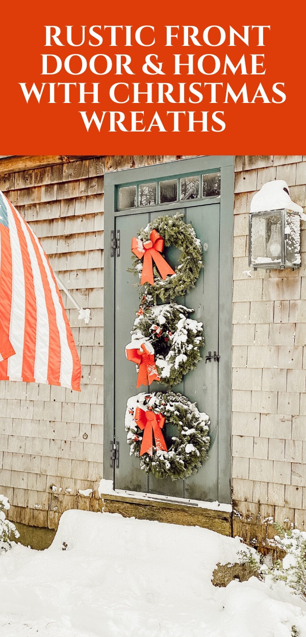 Christmas Wreath Front Door.