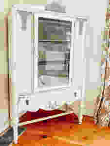 Antique Blue Hutch Makeover