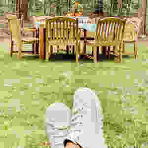 Backyard Table and Centerpiece
