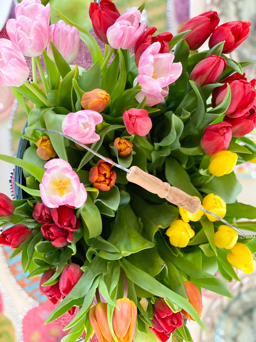 Simple Easter Tablescape with MacKenzie-Childs