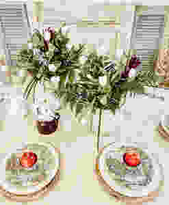Antique Crocks & White Tulips