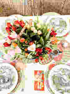 Simple Easter Tablescape with MacKenzie-Childs