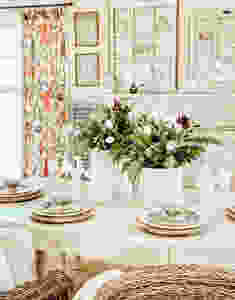 Antique Crocks & White Tulips
