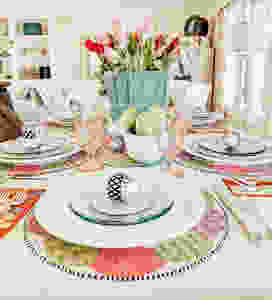 Simple Easter Tablescape with MacKenzie-Childs