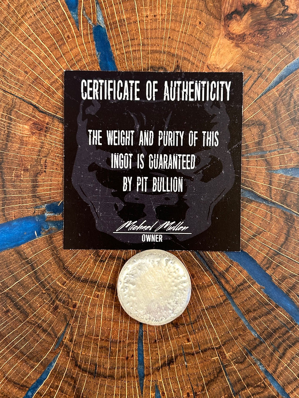 Thumbnail: 1-oz .999 Silver Pit Bullion King of Poker Bar