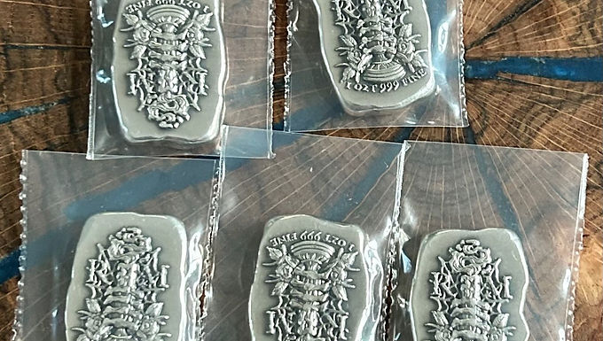 1-oz .999 Silver Reckless Metals Glimmer of Light Bar