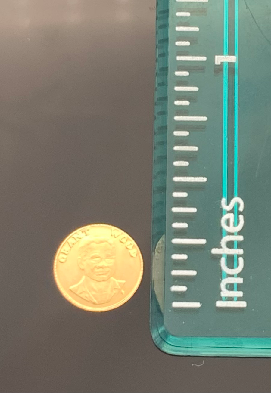 Thumbnail: 0.18g 24K Gold medallion