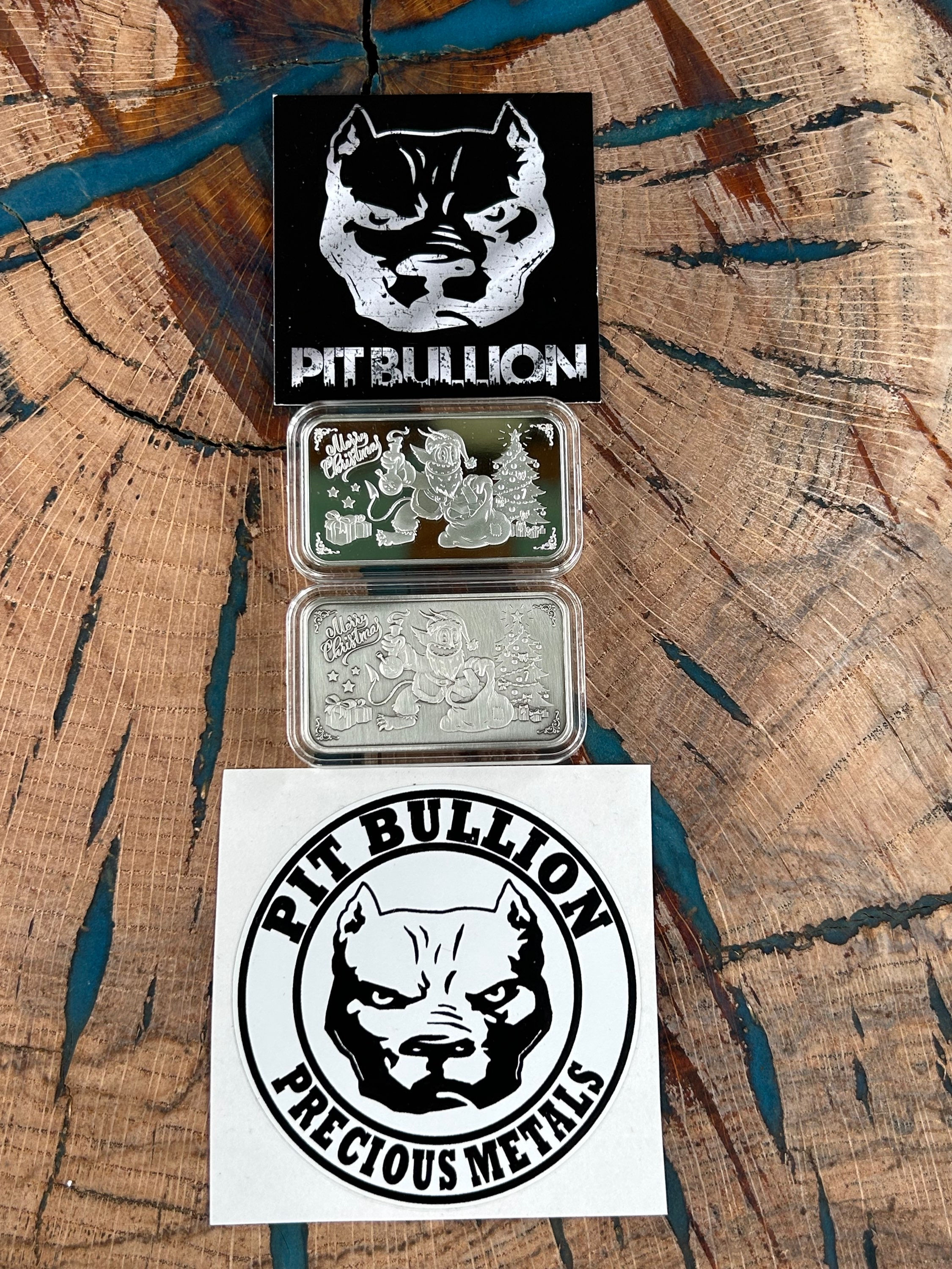 1-oz .999 Silver Pit Bullion 2022 Thanksgiving 2-Bar Set