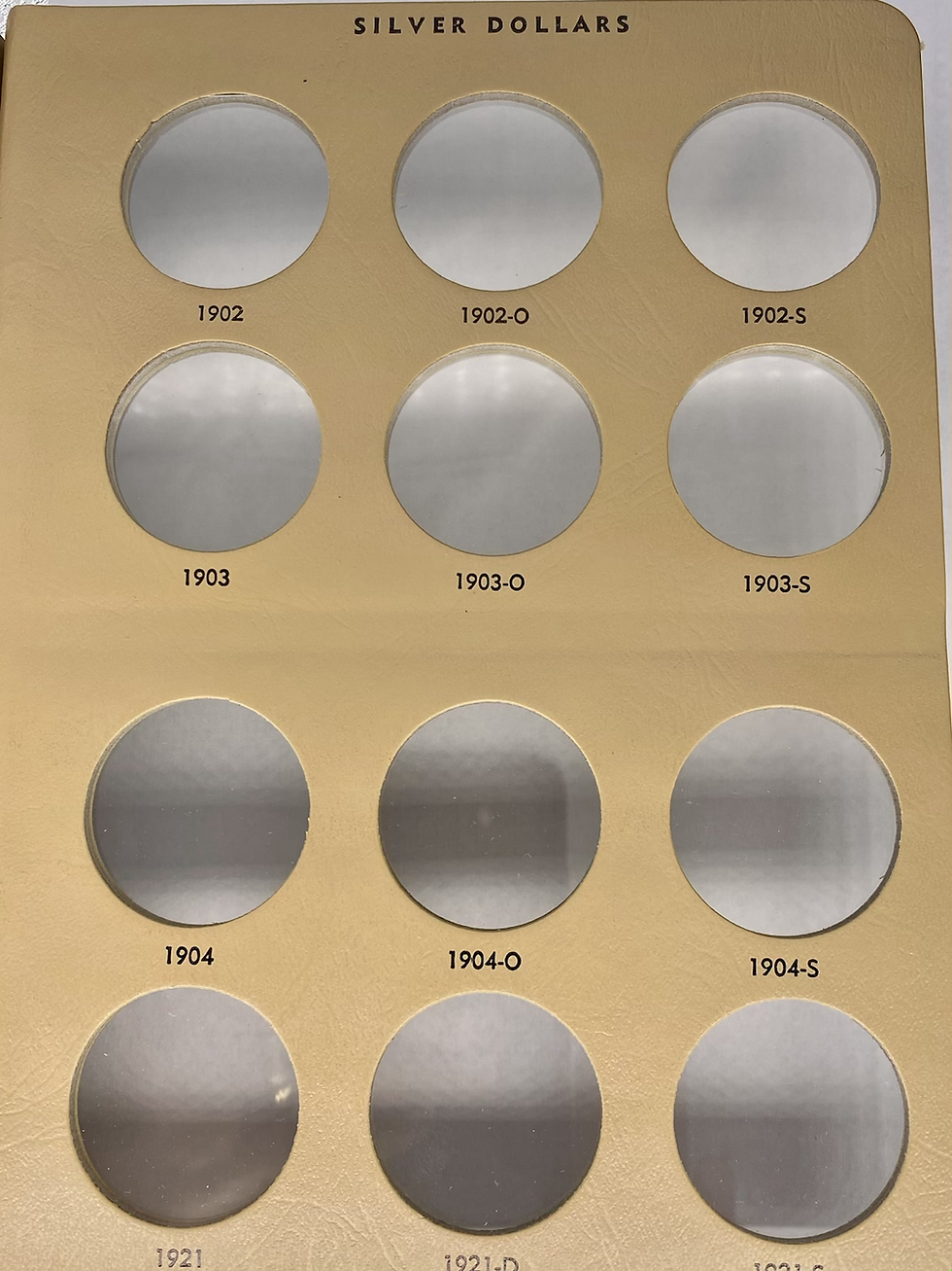 Thumbnail: 90% Silver Morgan Dollar Partial Set #7. Early/Late Dates