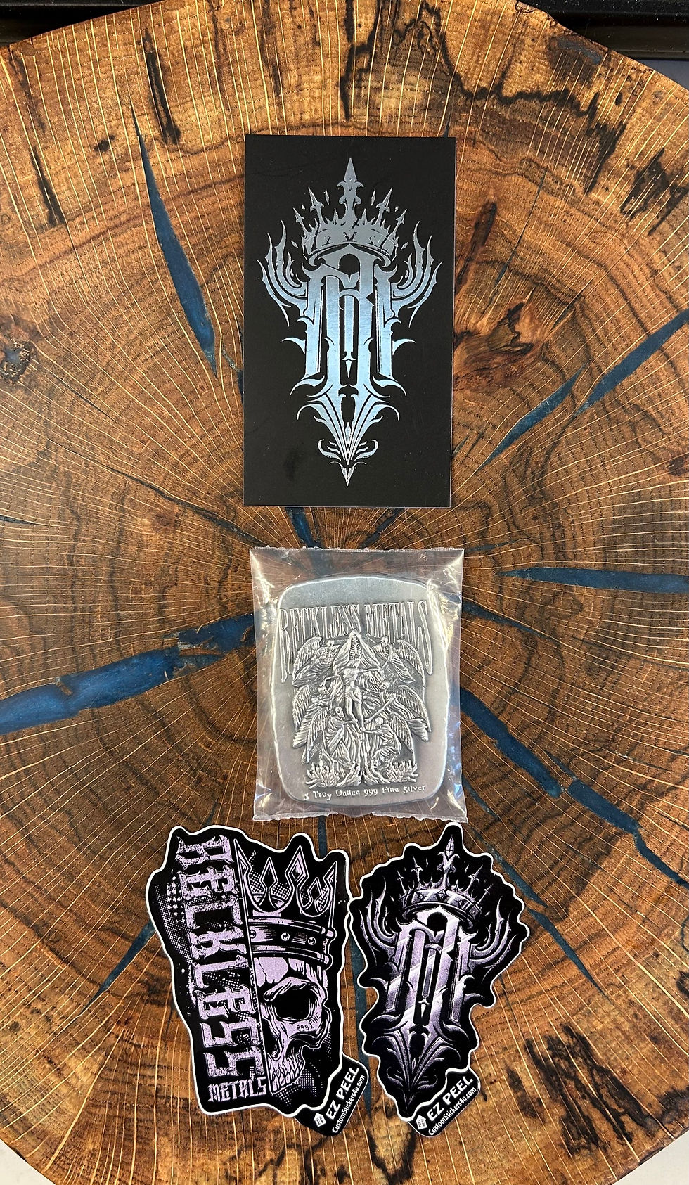 5-oz .999 Silver Reckless Metals Bound by Sin Bar