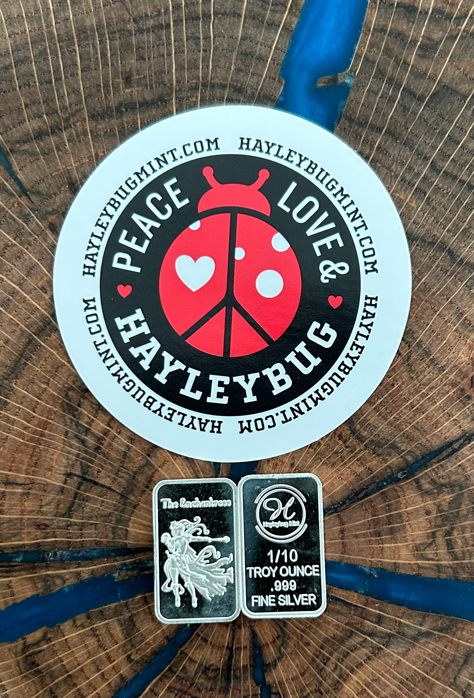 1/10-oz .999 Silver Hayleybug Mint Enchantress Bar