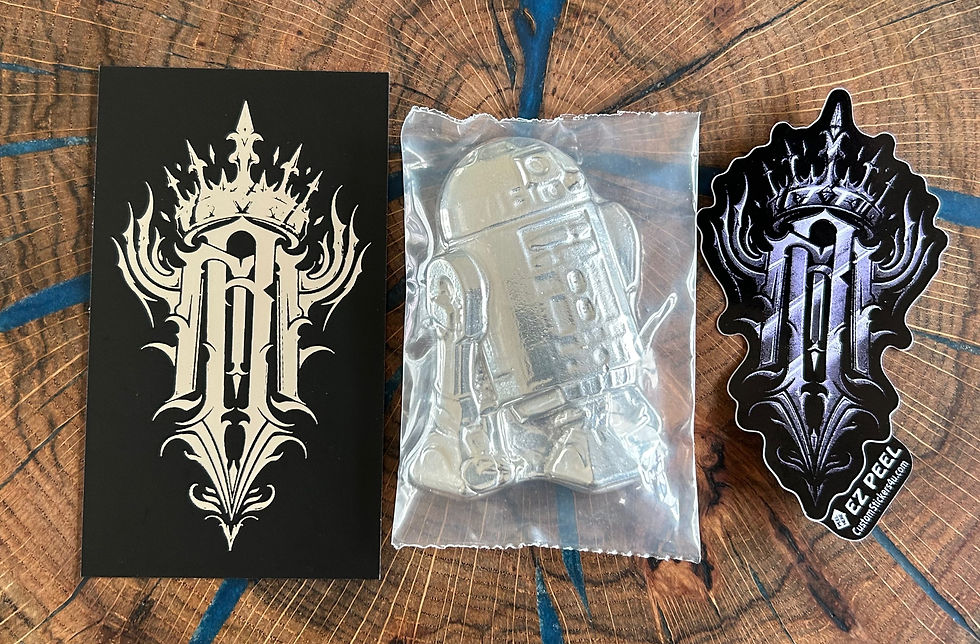 6-oz .999 Silver Reckless Metals R2D2 Bar