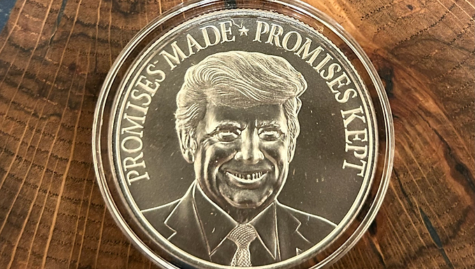 1-oz .999 Silver Trump Promises Round