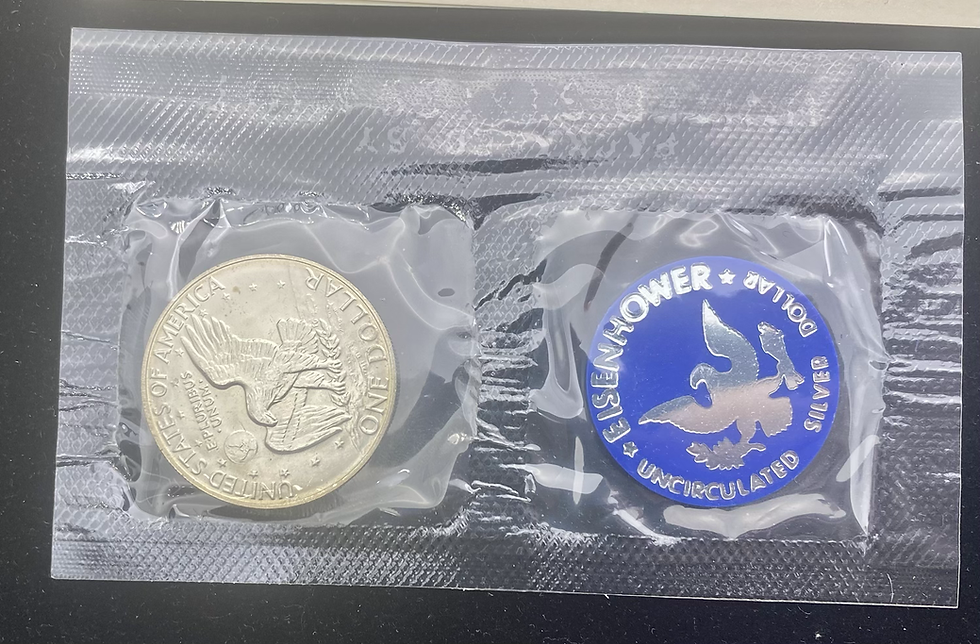 Thumbnail: 40% Silver 1973 Eisenhower Dollar Mint Set