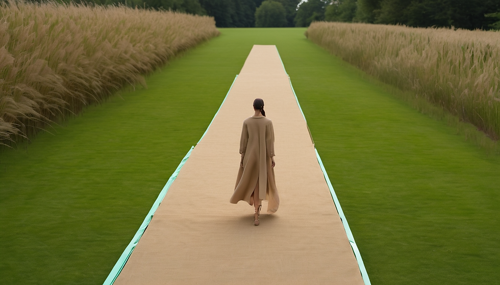 Eco-Modeshow in de natuur