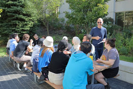 Gabriel Eidelman with Master of Urban Innovation students at UTM