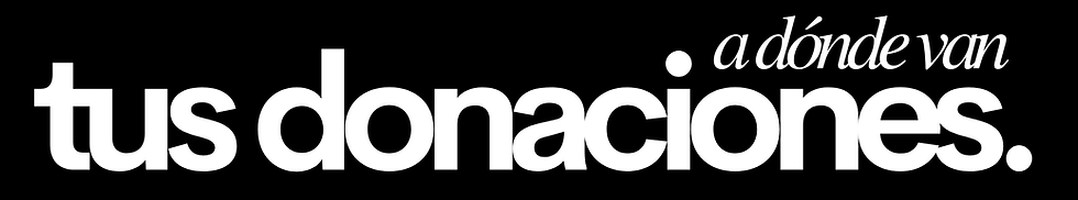 a donde vvan tus donaciones