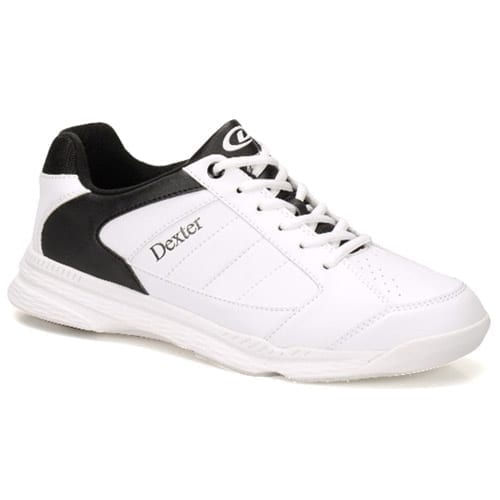 Dexter Mens Ricky IV White Black Bowling Shoes