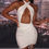 サムネイル： Sexy Cut Out Cross Halter Bodycon Dress Women's Backless Short Dress
