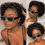 サムネイル： 180 Density Short Pixie Cut Bob Curly Wig Natural Black 13x4 Human Hair