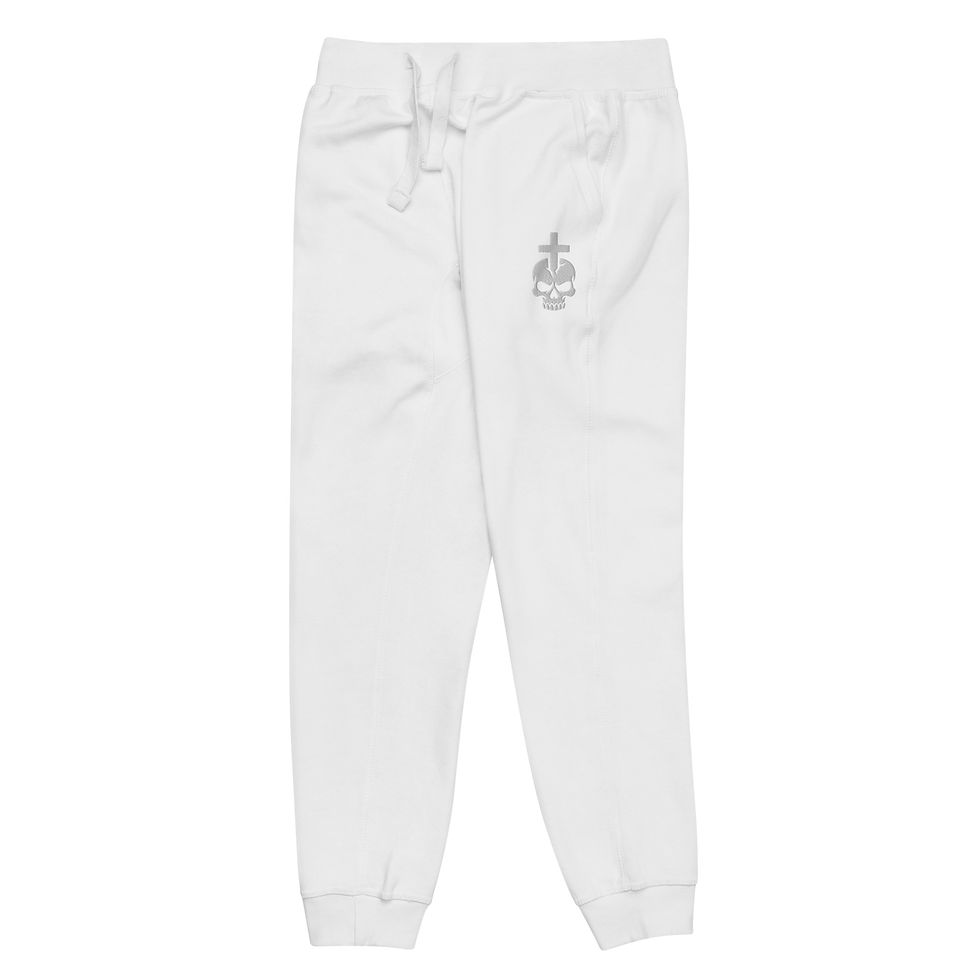 Thumbnail: Embroidered Unisex fleece sweatpants