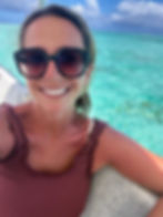 Me on a boat tour in San Andrés, Colombia