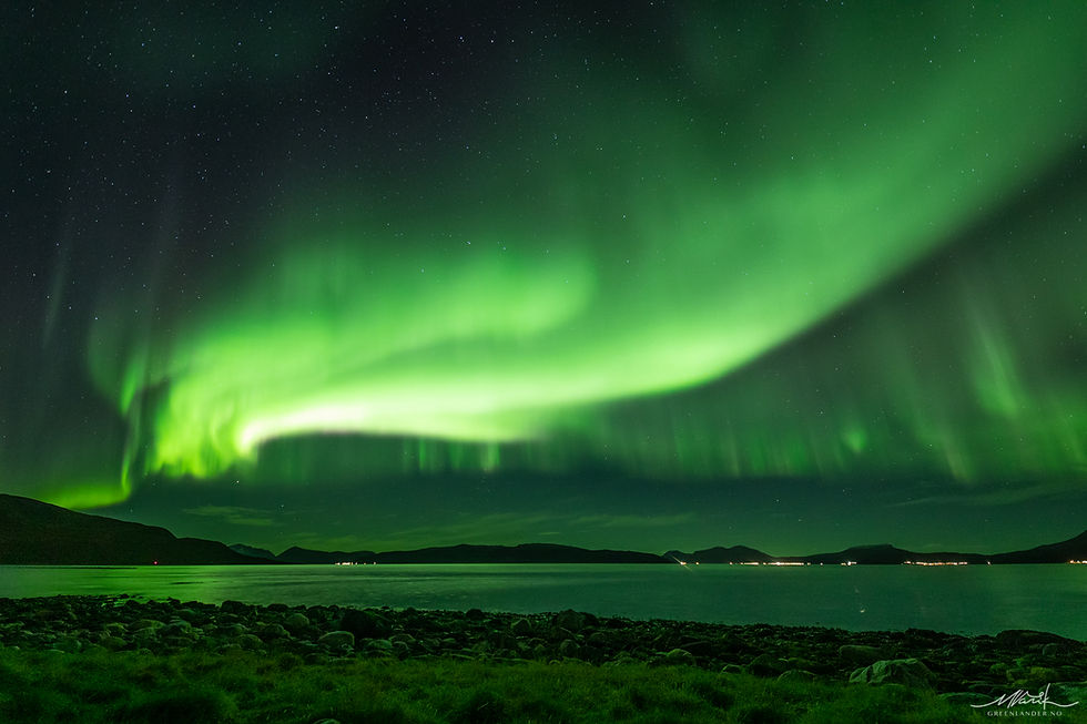 Stunning Northern Lights - close to Tromsø, Norway - Credits: Greenlander.no