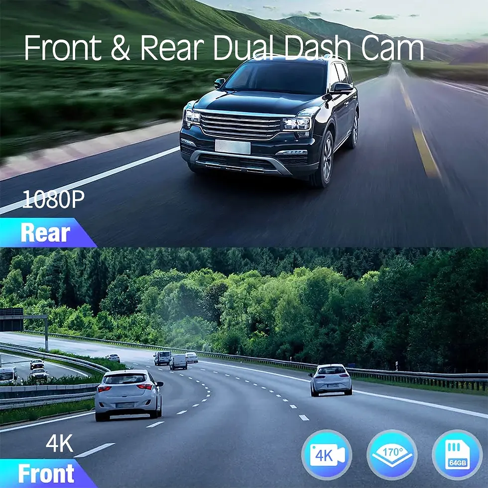 Miniatura: 4K UHD Car Dash Cam 5.8GHz WiFi Auto Night Vision Motion Detection Driving