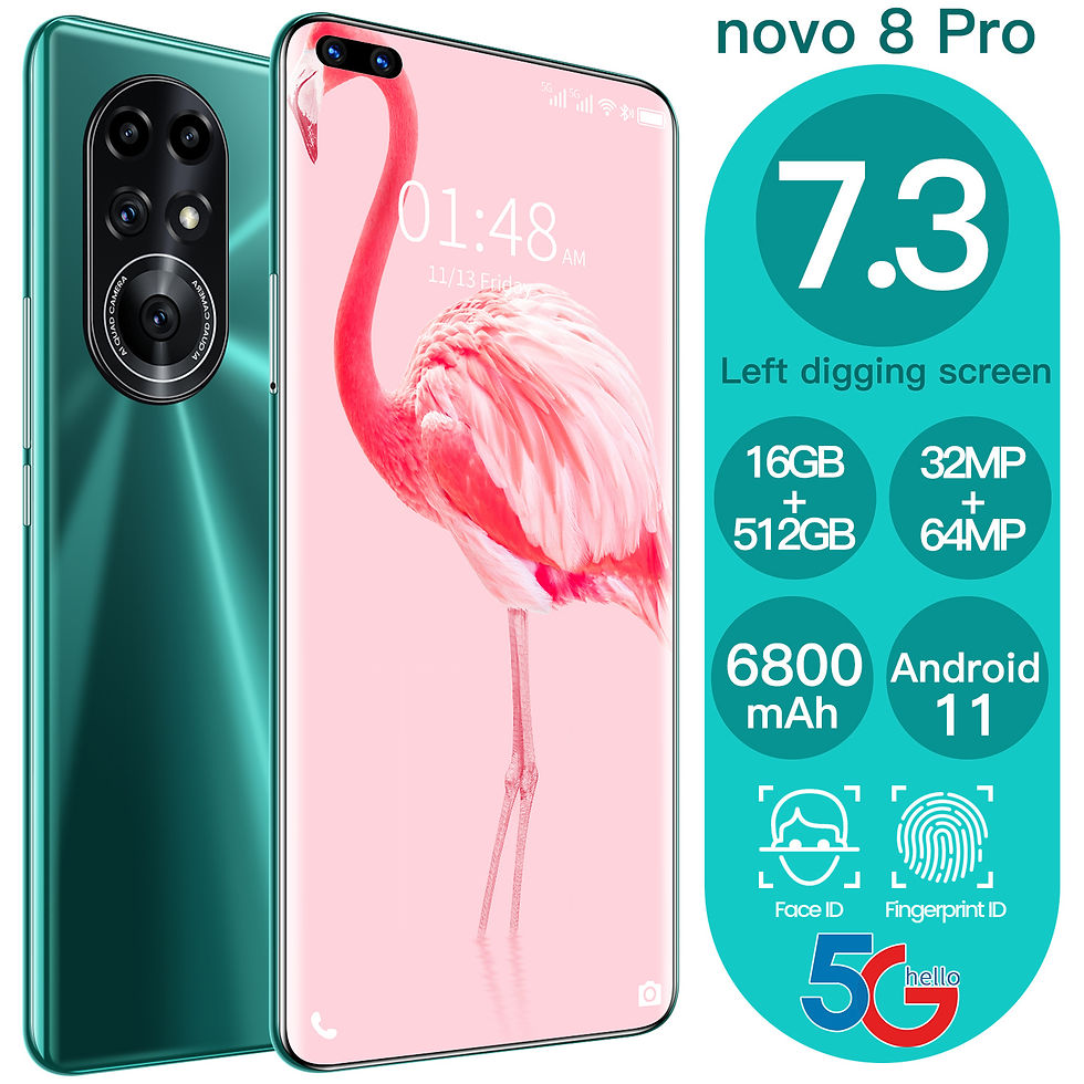 Miniatura: Novo8 Pro 7.3 Full-Screen Deca Core Mobile Phone 12GB+512GB Dual Card Global
