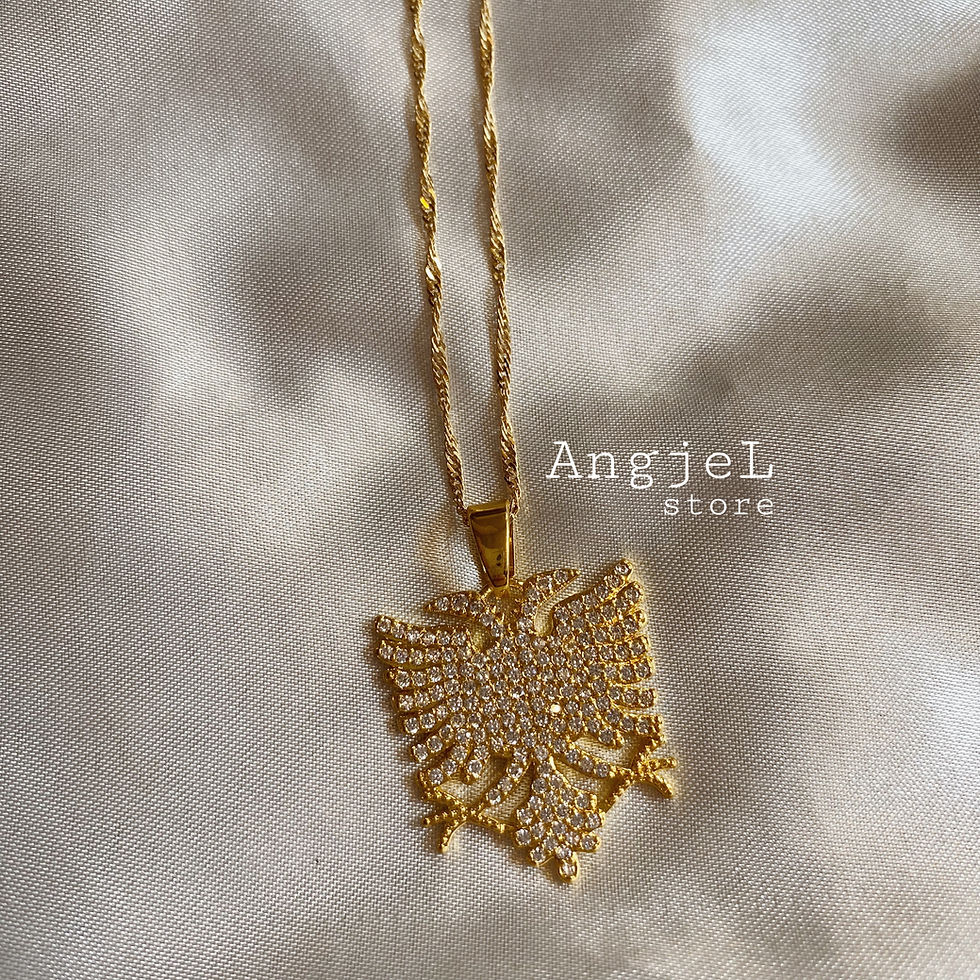 Thumbnail: Icy Albanian Eagle Necklace