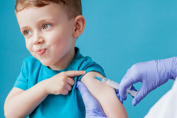 Vaccination concept. Female doctor vacci