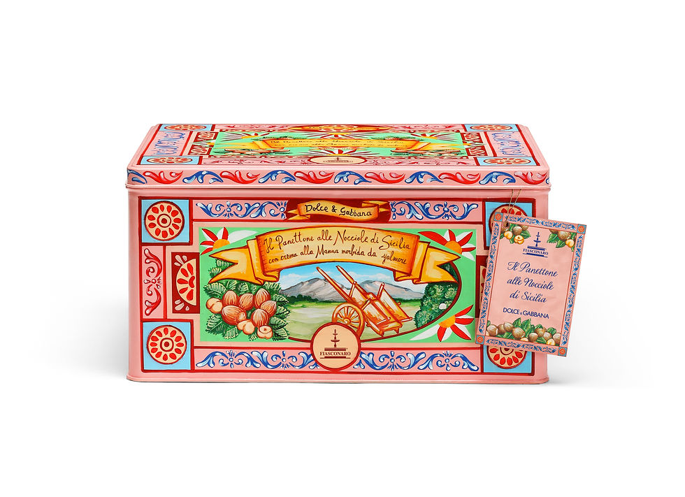 Haselnüsse und süßes Manna - Panettone in Box Dolce & Gabbana 1000g