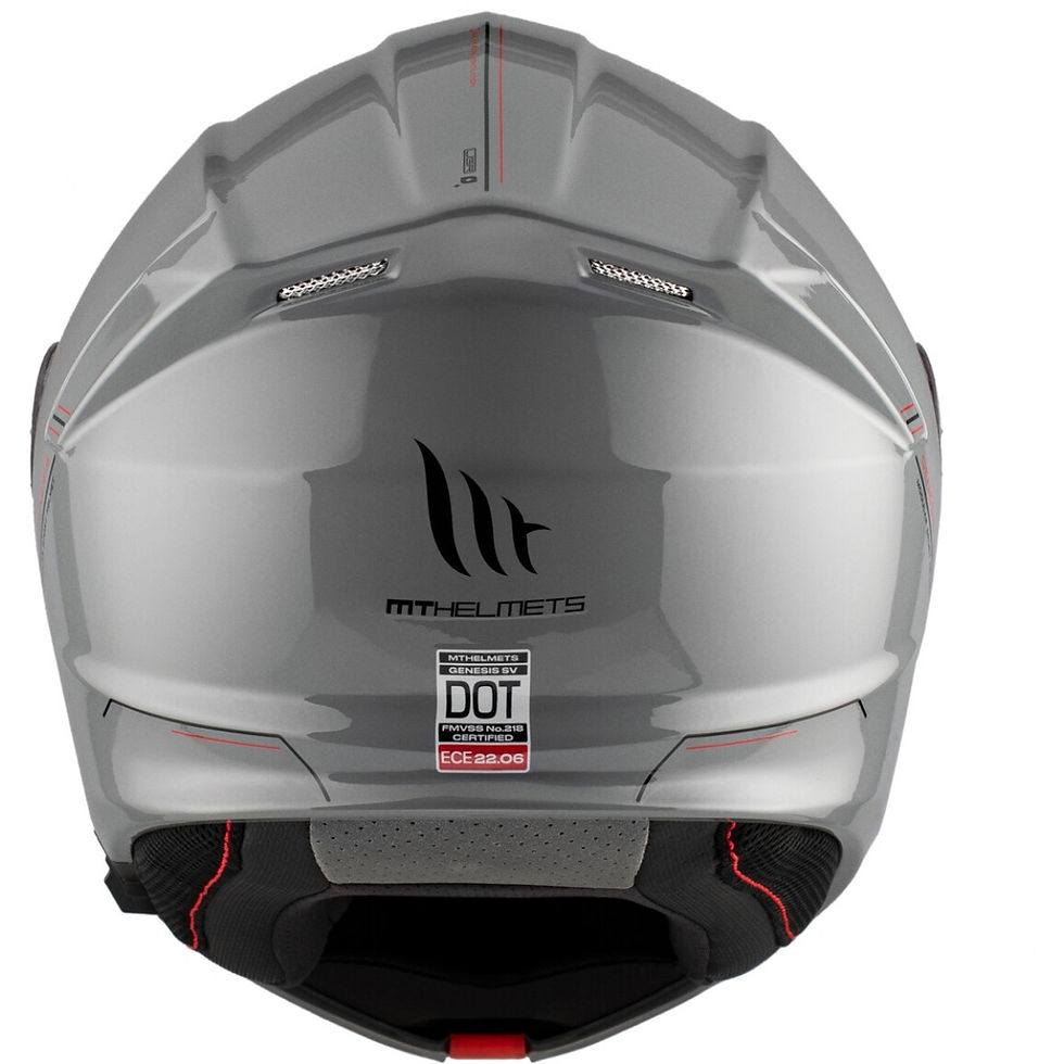Miniature : MT Helmets Genesis SV Solid A12 Gloss Grey