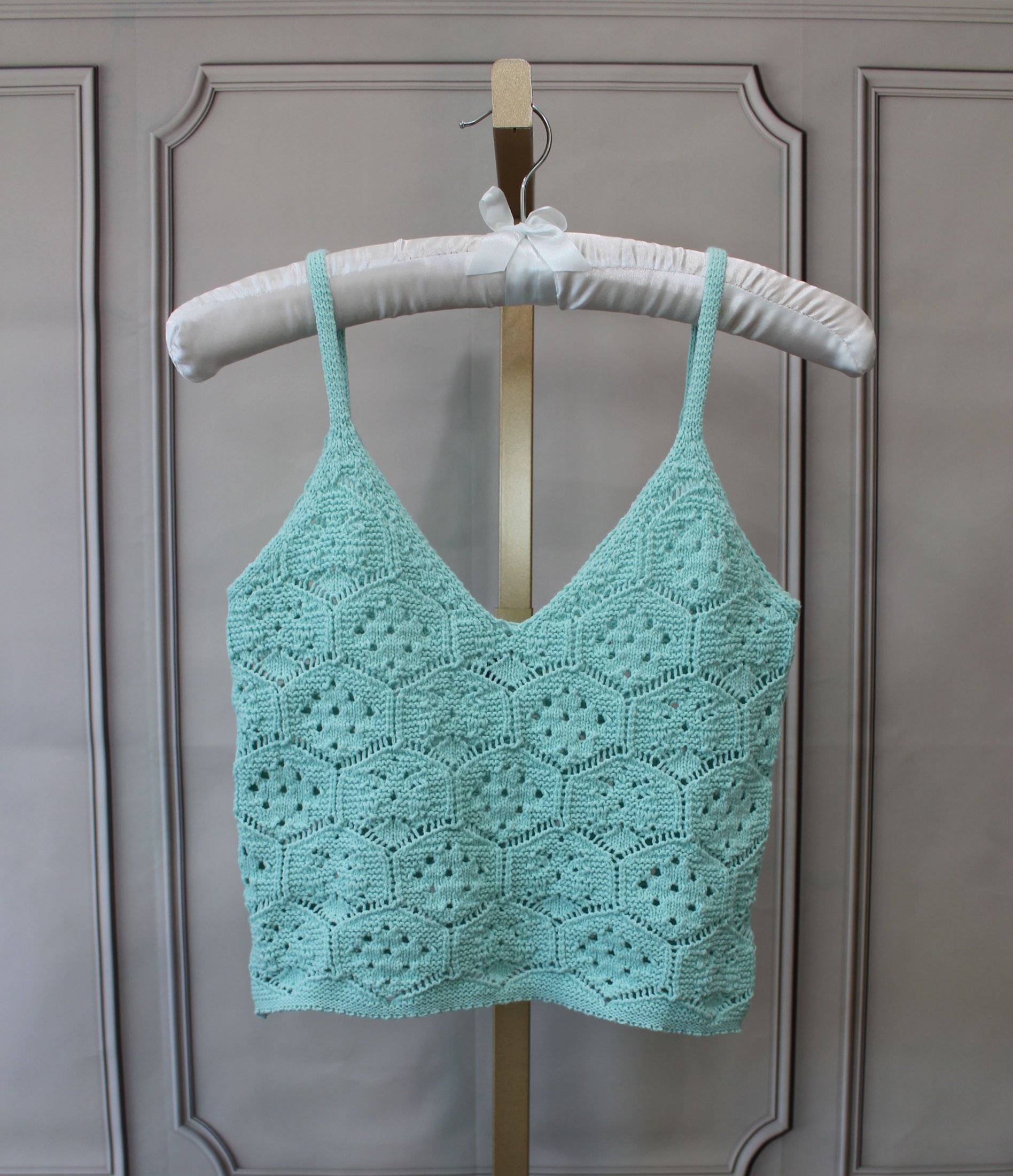 XS Teal Knitted Tank Top