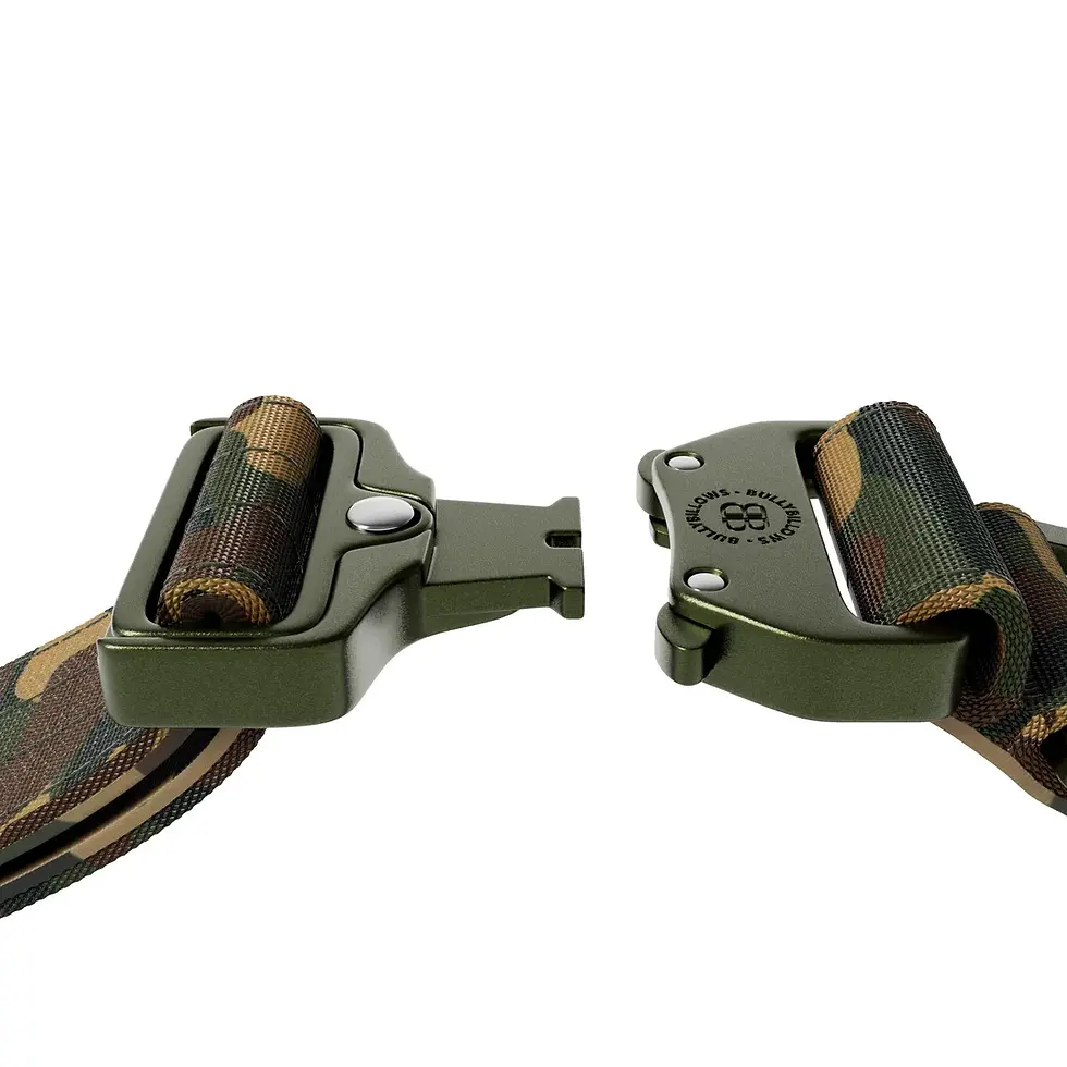 Sīktēls: 5cm Combat kakla siksna ar rokturi - Armijas Zaļa