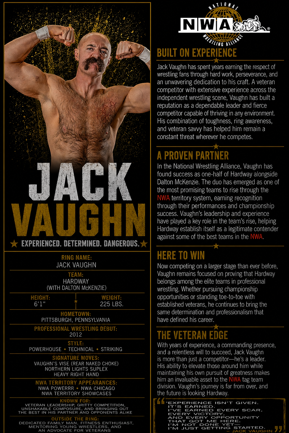 Jack Vaughn NWA Profile