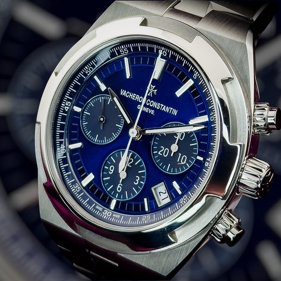 Thumbnail: Overseas 5500V/110A-B148 Chronograph 42mm Blue Vacheron Constantine