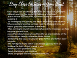 Stay Close to Jesus in Your Heart