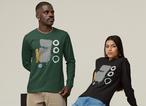 Abstract One, (XS - 3XL) Unisex Long Sleeve Tee, YSS Abstract