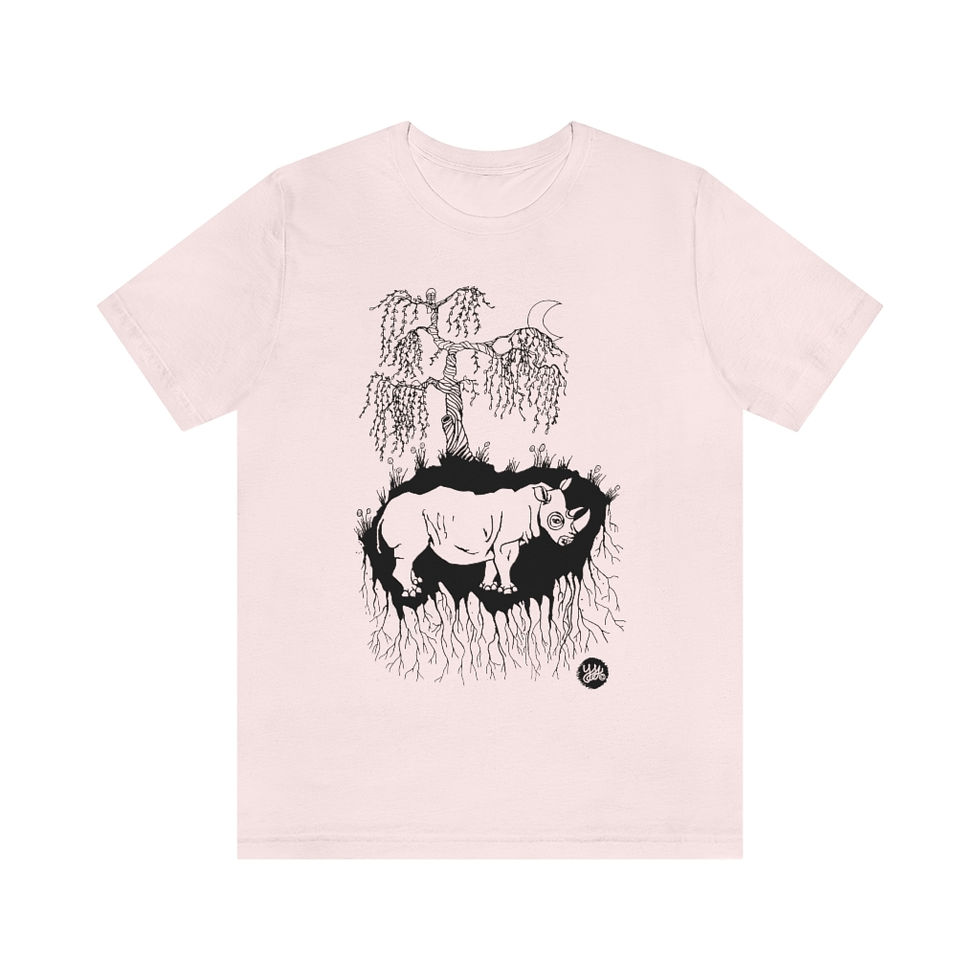 Thumbnail: Rhino Tree, (XS - 3XL) Unisex Tee, Sketchbook Series