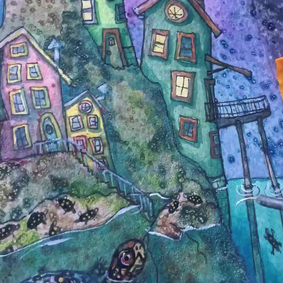 Thumbnail: Spotted Turtle Cove, AOP Tote Bag, Yelizaveta Sergei Art