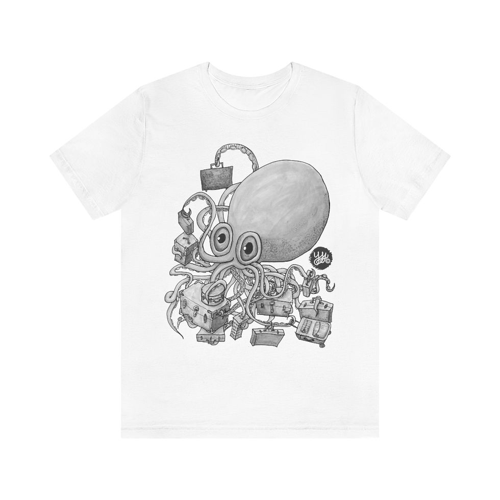 Thumbnail: Moving Day - Monochrome, (XS - 3XL) Unisex Tee, YSS Sketch Collection 
