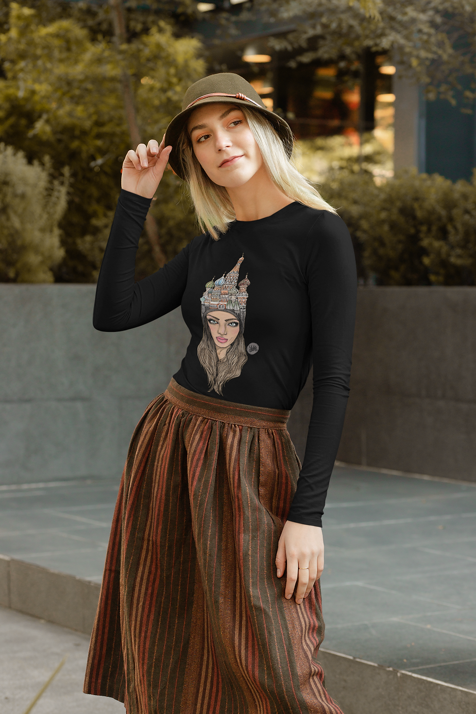 Thumbnail: Cathedral Crown, (S - 2XL) Unisex Jersey Long Sleeve Tee, Yelizaveta Sergei Art 