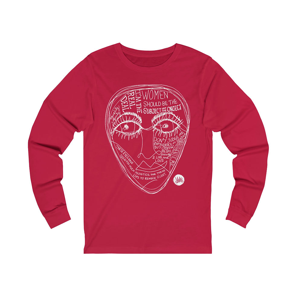Thumbnail: Subject Not Object... (XS - 3XL) Unisex Long Sleeve Tee, YSS Sketch Collection