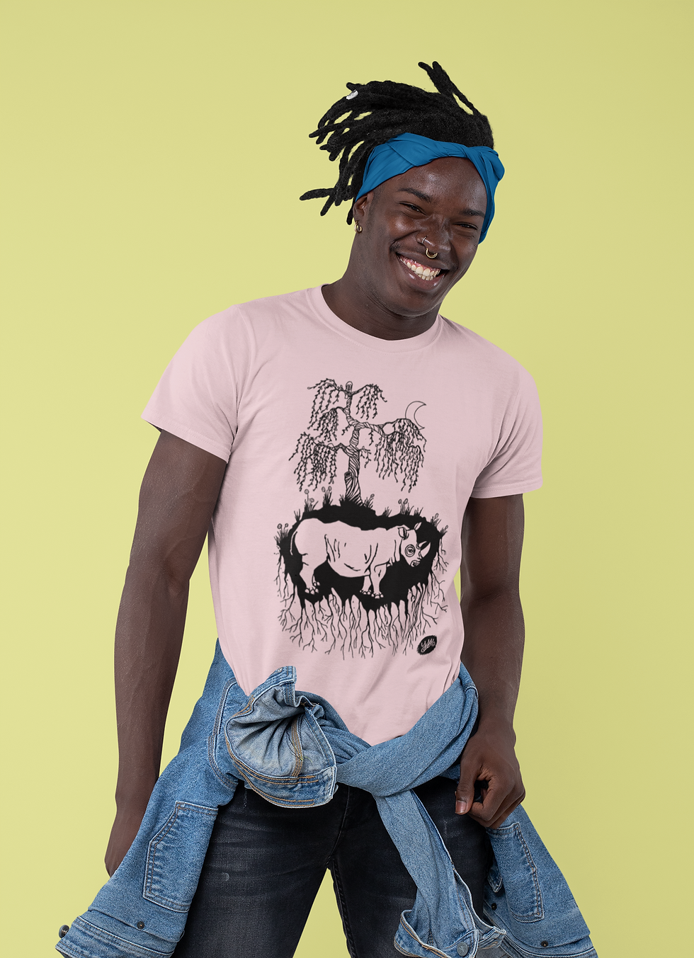 Thumbnail: Rhino Tree, (XS - 3XL) Unisex Tee, Sketchbook Series