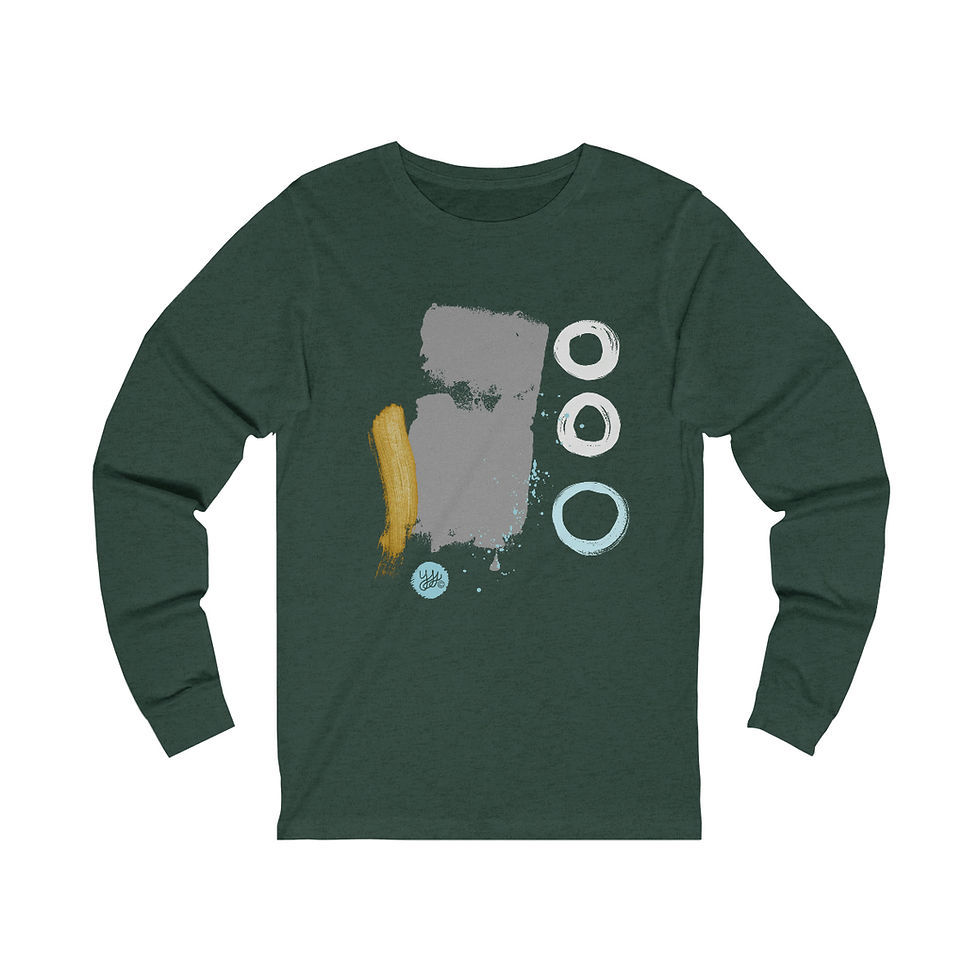 Thumbnail: Abstract One, (XS - 3XL) Unisex Long Sleeve Tee, YSS Abstract Couture Collection