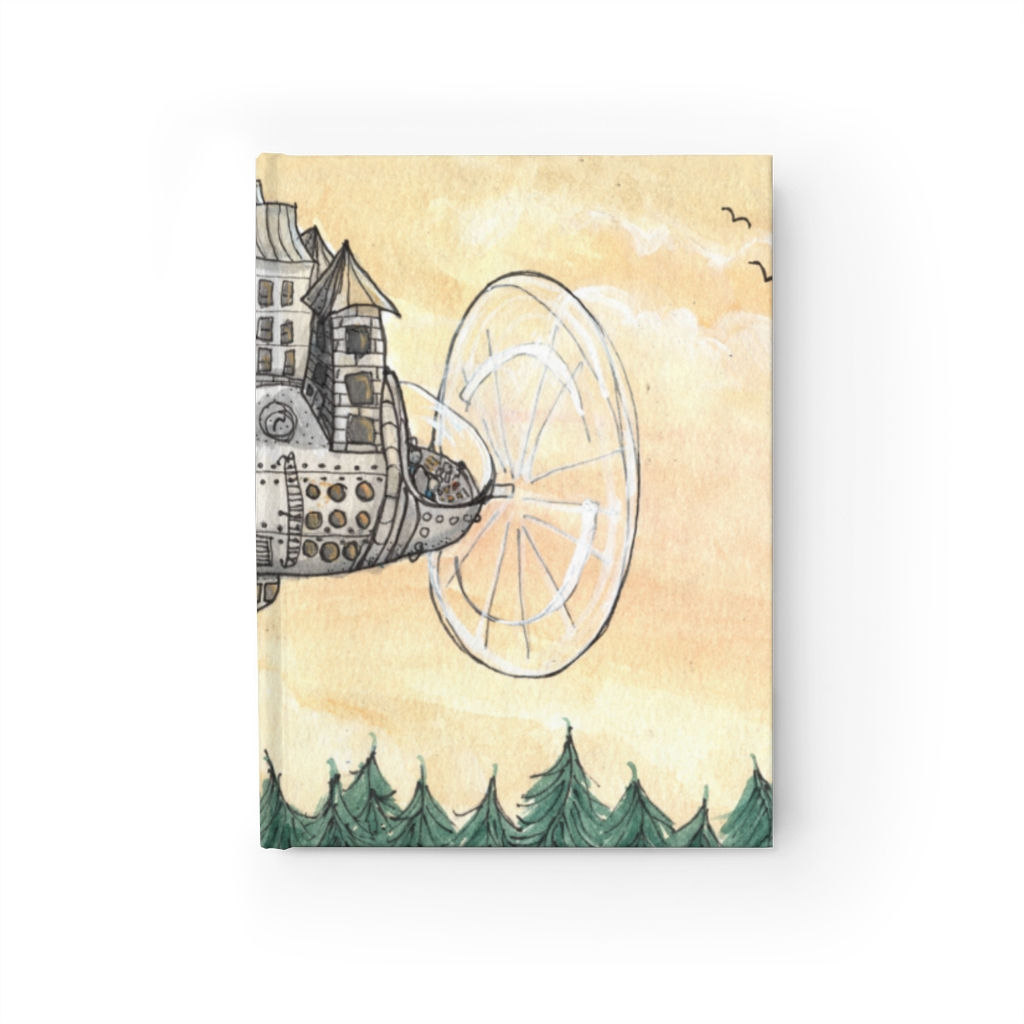 Sky Ship Day, Sketchbook - Blank (5"x7.2" - 128 Blank Pages)